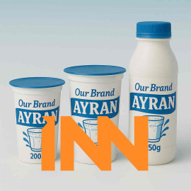 AYRAN – TRADITIONAL TURKISH DRINK – NATURAL YOGURT & WATER – WHOLESALE EXPORT